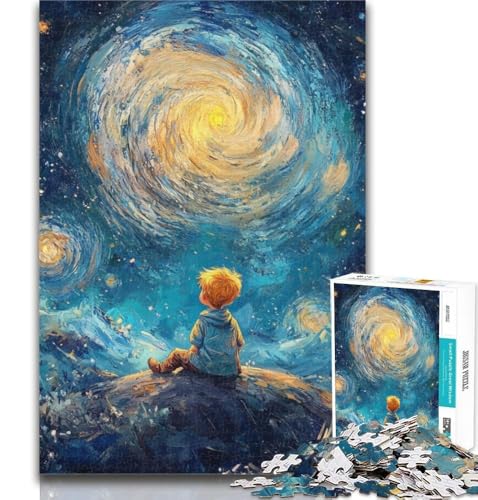 1000 Teile für Erwachsene, Der kleine Prinz des Nachthimmels, Puzzle für Teenager, 1000 Teile, Lernspielzeug, Familienspiele, stärkt die Liebe zwischen Paaren, 26x38cm von GOIUYTGM