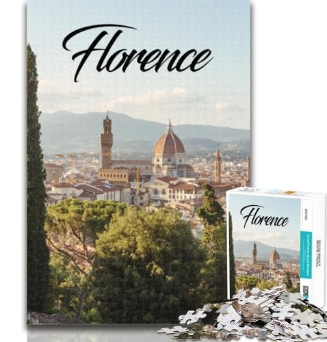 1000 Teile für Erwachsene, Florenz-Puzzles für Erwachsene und Jugendliche, Spielzeug, Lernspiele, Stressabbau, tolle Geschenke und Spielzeuge, 75x50cm von GOIUYTGM