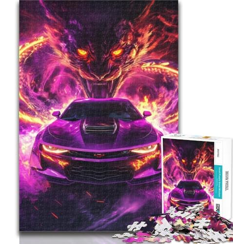 1000 Teile für Erwachsene, Flying Dragon Sportwagen-Puzzle für Teenager, 1000 Teile, Geburtstagsgeschenkidee für Erwachsene, Familienspiel und Hobby, 50x75cm 1000 Teile für Erwachsene, Flying Dragon Sportwagen-Puzzle für Teenager, 1000 Teile, Geburtstagsgeschenkidee für Erwachsene, Familienspiel und Hobby, 50x75cm von GOIUYTGM