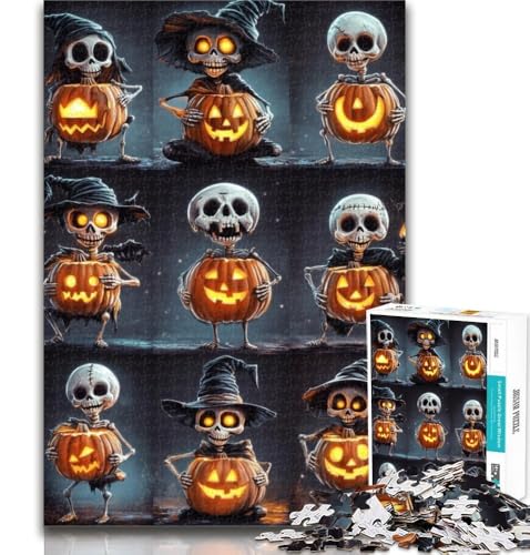 1000 Teile für Erwachsene, Halloween-Collage-Puzzle für Erwachsene, 1000 Teile, ganze Familie für und 14 Jahre alt, 26x38cm 1000 Teile für Erwachsene, Halloween-Collage-Puzzle für Erwachsene, 1000 Teile, ganze Familie für und 14 Jahre alt, 26x38cm von GOIUYTGM