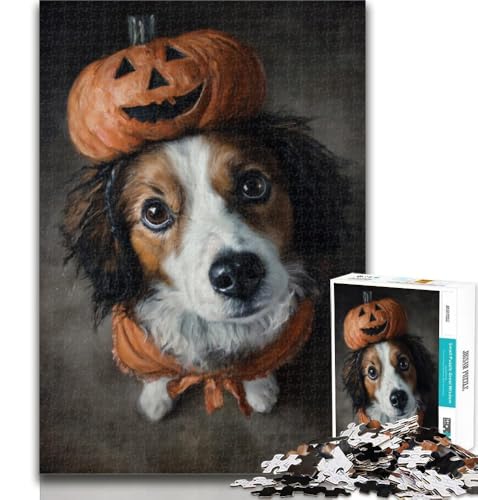1000 Teile für Erwachsene, Halloween-Hunde, 1000 Teile Puzzle für Erwachsene und Jugendliche, Familienspiele, Weihnachts- und Geburtstagsgeschenke, 50x75cm 1000 Teile für Erwachsene, Halloween-Hunde, 1000 Teile Puzzle für Erwachsene und Jugendliche, Familienspiele, Weihnachts- und Geburtstagsgeschenke, 50x75cm von GOIUYTGM