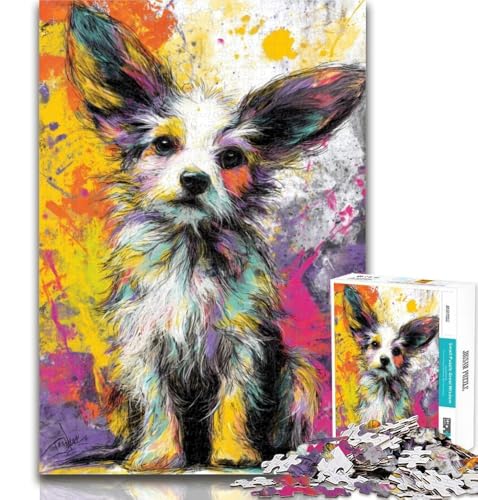 1000 Teile für Erwachsene, Hundepuzzle für Erwachsene und Jugendliche, 1000 Teile, Lernspielzeug und Spiele für Erwachsene und Jugendliche, 26x38cm von GOIUYTGM