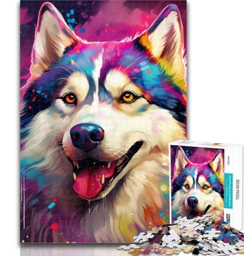 1000 Teile für Erwachsene, Husky-Puzzles für Erwachsene und Jugendliche, 1000 Teile, Lernspielzeug und Spiele für Erwachsene und Jugendliche, 75x50cm von GOIUYTGM
