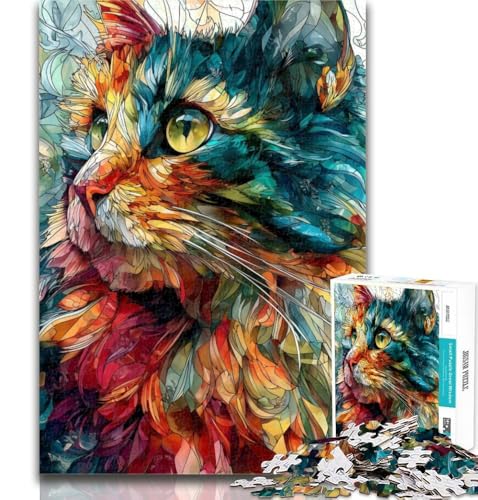 1000 Teile für Erwachsene, Katzen-Puzzle zum Ausmalen für Teenager, 1000 Teile, Lernspielzeug ganze Familie, 26x38cm 1000 Teile für Erwachsene, Katzen-Puzzle zum Ausmalen für Teenager, 1000 Teile, Lernspielzeug ganze Familie, 26x38cm von GOIUYTGM