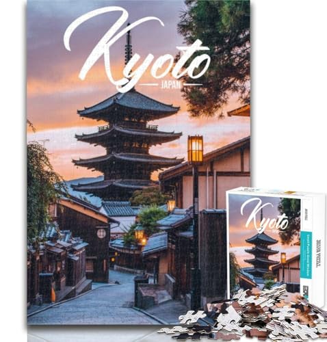 1000 Teile für Erwachsene, Kyoto-Puzzles für Erwachsene und Jugendliche, 1000 Teile, Lernspielzeug und Spiele für Erwachsene und Jugendliche, 75x50cm von GOIUYTGM