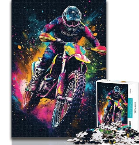 1000 Teile für Erwachsene, Motorrad-Puzzle für Erwachsene, 1000 Teile, Familienspiel, Geburtstagsgeschenke Herausforderung, hoher Schwierigkeitsgrad, 26x38cm von GOIUYTGM