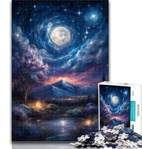 1000 Teile für Erwachsene, Mysteriöser Berg Fuji, Puzzle für Erwachsene, 1000 Teile, Lernspiele, Heimdekoration, Künstlersammlung, Bildende Kunst, 50x75cm 1000 Teile für Erwachsene, Mysteriöser Berg Fuji, Puzzle für Erwachsene, 1000 Teile, Lernspiele, Heimdekoration, Künstlersammlung, Bildende Kunst, 50x75cm von GOIUYTGM