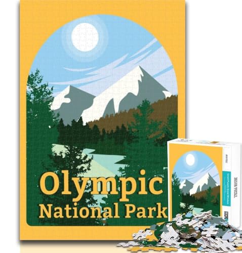 1000 Teile für Erwachsene, Olympic National Park, 1000-teiliges Puzzle für Erwachsene, Geschenke, Spielzeug, Lernspiele, stressabbauende Wanddekoration, 26x38cm 1000 Teile für Erwachsene, Olympic National Park, 1000-teiliges Puzzle für Erwachsene, Geschenke, Spielzeug, Lernspiele, stressabbauende Wanddekoration, 26x38cm von GOIUYTGM