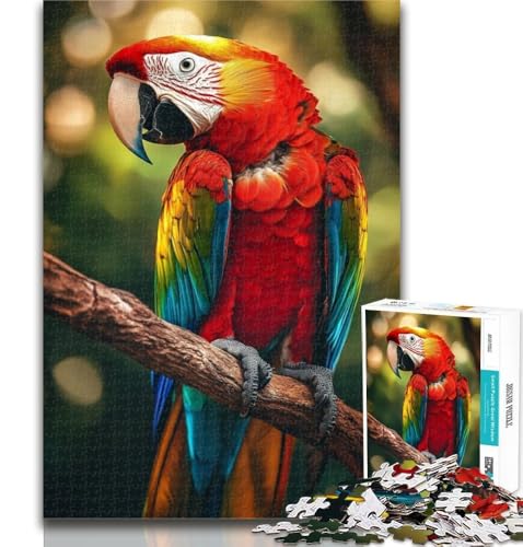 1000 Teile für Erwachsene, Papageien-Ölgemälde, Puzzle für Teenager, 1000 Teile, Spielzeug, Lernspiele, Stressabbau, tolle Geschenke und Spielzeuge, 50x75cm von GOIUYTGM