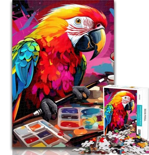 1000 Teile für Erwachsene, Papageien-Puzzle für Teenager, 1000 Teile, Lernspielzeug ganze Familie, 26x38cm 1000 Teile für Erwachsene, Papageien-Puzzle für Teenager, 1000 Teile, Lernspielzeug ganze Familie, 26x38cm von GOIUYTGM