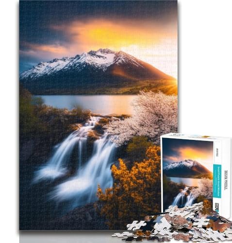 1000 Teile für Erwachsene, Schöne Berge und Seen, 1000-teiliges Puzzle für Teenager, Geschenke, dekomprimierendes intellektuelles Lernspielzeug, Wichtelgeschenke, 26x38cm 1000 Teile für Erwachsene, Schöne Berge und Seen, 1000-teiliges Puzzle für Teenager, Geschenke, dekomprimierendes intellektuelles Lernspielzeug, Wichtelgeschenke, 26x38cm von GOIUYTGM