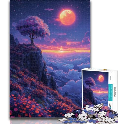 1000 Teile für Erwachsene, Wolken und Blumen in den Bergen, Puzzle für Erwachsene, 1000 Teile, Lernspiel für Geburtstag, Weihnachten für und ab 14 Jahren, 50x75cm 1000 Teile für Erwachsene, Wolken und Blumen in den Bergen, Puzzle für Erwachsene, 1000 Teile, Lernspiel für Geburtstag, Weihnachten für und ab 14 Jahren, 50x75cm von GOIUYTGM