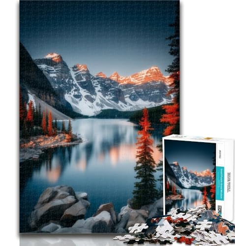 1000 Teile für Erwachsene, Wunderschöne Berge und Seen, 1000-teiliges Puzzle für Teenager, Klassische Lernspiele, schöne Dekoration, 50x75cm 1000 Teile für Erwachsene, Wunderschöne Berge und Seen, 1000-teiliges Puzzle für Teenager, Klassische Lernspiele, schöne Dekoration, 50x75cm von GOIUYTGM