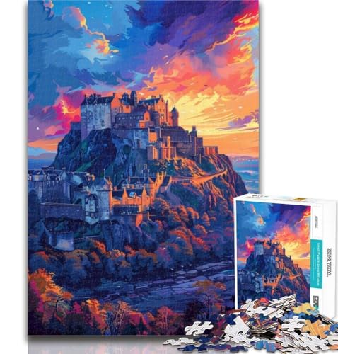 1000 Teile für Erwachsene, farbiges Castell Caernarfon-Puzzle für Erwachsene, 1000 Teile, Spielzeug, Lernspiele, Stressabbau, Eltern-Kind-Interaktion, 50x75cm 1000 Teile für Erwachsene, farbiges Castell Caernarfon-Puzzle für Erwachsene, 1000 Teile, Spielzeug, Lernspiele, Stressabbau, Eltern-Kind-Interaktion, 50x75cm von GOIUYTGM
