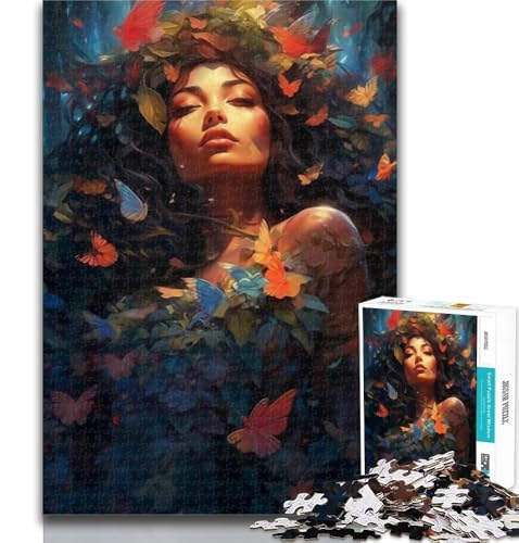 1000 Teile für Erwachsene, schöne Frau, 1000-teiliges Puzzle für Teenager, Spielzeug, Lernspiele, Stressabbau, Künstlersammlung, bildende Kunst, 26x38cm von GOIUYTGM