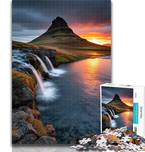 1000 Teile für Erwachsene, wunderschöne Berge und Seen, Puzzle für Erwachsene und Jugendliche, Spielzeug, Lernspiele, Stressabbau, Wunschliste mit Weihnachtsmann, 50x75cm von GOIUYTGM