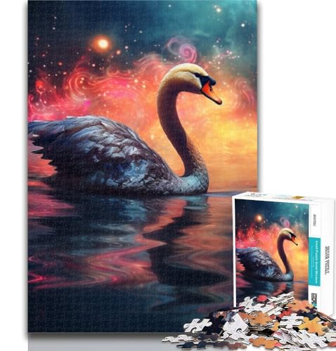 1000 Teile für Erwachsene Galaxy Black Swan Puzzles für Erwachsene Teenager 1000 Teile, Lernspielzeug & Spiele für Erwachsene und Teenager 75x50cm von GOIUYTGM