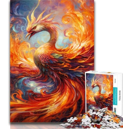 1000 Teile für Erwachsene Phoenix Puzzles für Erwachsene Teenager 1000 Teile, Lernspielzeug & Spiele für Erwachsene und Teenager 26x38cm von GOIUYTGM