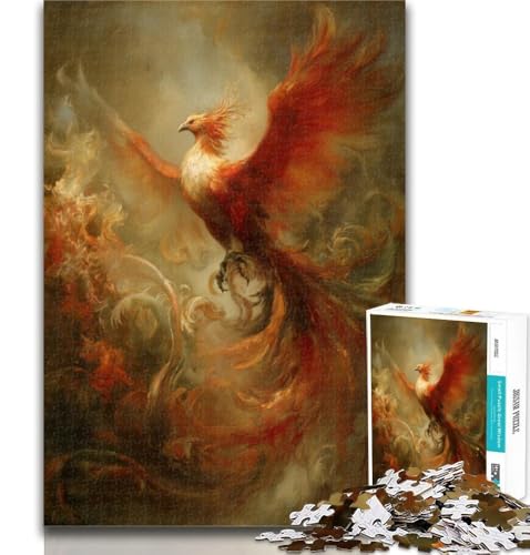1000 Teile für Erwachsene Phoenix Puzzles für Erwachsene und Jugendliche, Spielzeug, Lernspiele, Stressabbau, tolle Geschenke und Spielzeuge, 26x38cm von GOIUYTGM