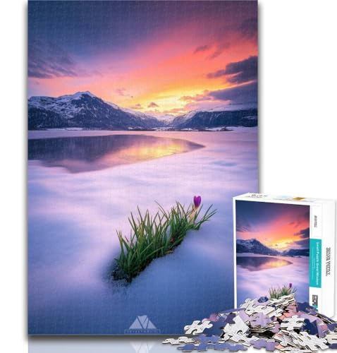 1000 Teile für Erwachsene Wunderschöne Berge und Seen Puzzle für Teenager 1000 Teile Geburtstagsgeschenkidee für Erwachsene Familienspiel und Hobby 50x75cm von GOIUYTGM