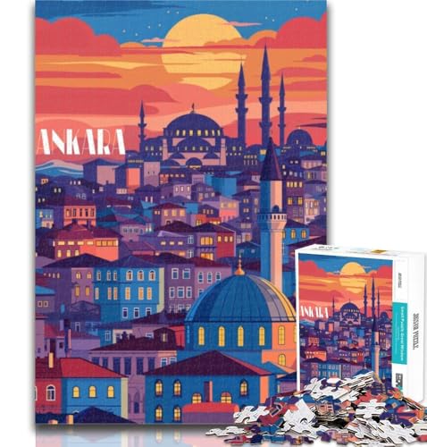 1000 Teile für Teenager, Ankara Twilight-Puzzles, 1000 Teile für Erwachsene, Spielzeug, Lernspiele, Stressabbau, Künstlersammlung, Bildende Kunst, 75x50cm von GOIUYTGM
