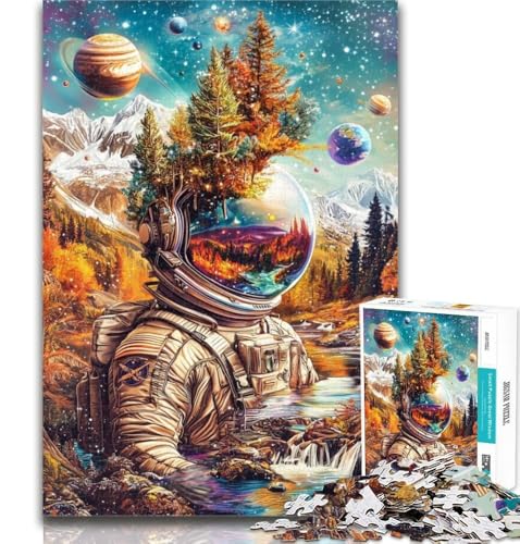 1000 Teile für Teenager, Astronauten-Berge-Puzzle, 1000 Teile für Erwachsene, Spielzeug, intellektuelles Spiel, Künstlersammlung, Bildende Kunst, 26x38cm von GOIUYTGM