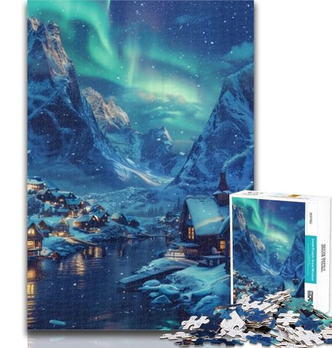 1000 Teile für Teenager, Aurora Cabin, 1000-teiliges Puzzle für Erwachsene und Teenager, Familienspiel zum Stressabbau, schwierige Herausforderung, tolle Geschenke und Spielzeuge, 50x75cm 1000 Teile für Teenager, Aurora Cabin, 1000-teiliges Puzzle für Erwachsene und Teenager, Familienspiel zum Stressabbau, schwierige Herausforderung, tolle Geschenke und Spielzeuge, 50x75cm von GOIUYTGM