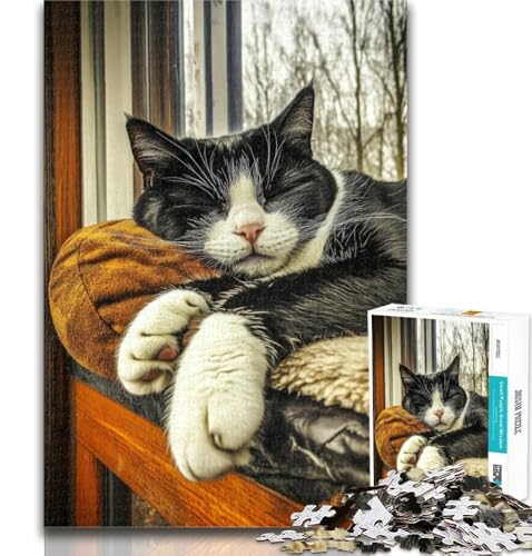 1000 Teile für Teenager, Bauernhofkatzen-Puzzle, 1000 Teile für Erwachsene und Teenager, Entspannungsspiele ganze Familie, 50x75cm von GOIUYTGM