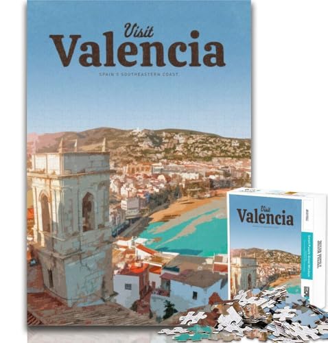 1000 Teile für Teenager, Besuchen Sie Valencia, Puzzles 1000 Teile für Erwachsene, für und 14 Jahre alt, 75x50cm, ganze Familie 1000 Teile für Teenager, Besuchen Sie Valencia, Puzzles 1000 Teile für Erwachsene, für und 14 Jahre alt, 75x50cm, ganze Familie von GOIUYTGM
