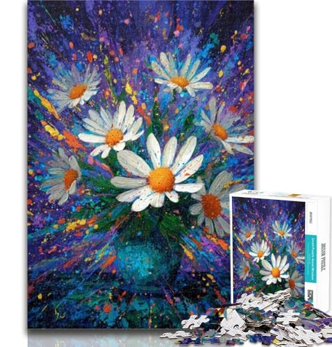 1000 Teile für Teenager, Blumen in Einer Vase malen, Puzzle für Erwachsene, 1000 Teile, Stressabbau, schwierige Herausforderung, einzigartige Heimdekoration und Geschenke, 50x75cm 1000 Teile für Teenager, Blumen in Einer Vase malen, Puzzle für Erwachsene, 1000 Teile, Stressabbau, schwierige Herausforderung, einzigartige Heimdekoration und Geschenke, 50x75cm von GOIUYTGM
