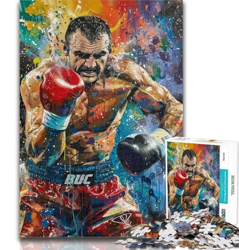1000 Teile für Teenager, Boxer-Puzzle für Erwachsene, 1000 Teile, schwierig, Spielzeug, Lernspiele, Stressabbau, einzigartige Heimdekoration und Geschenke, 50x75cm 1000 Teile für Teenager, Boxer-Puzzle für Erwachsene, 1000 Teile, schwierig, Spielzeug, Lernspiele, Stressabbau, einzigartige Heimdekoration und Geschenke, 50x75cm von GOIUYTGM