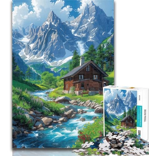 1000 Teile für Teenager, Eine Stadt unter den schneebedeckten Bergen, 1000-teiliges Puzzle für Erwachsene, Geschenke, anspruchsvolles Spielspielzeug, ganze Familie, 50x75cm 1000 Teile für Teenager, Eine Stadt unter den schneebedeckten Bergen, 1000-teiliges Puzzle für Erwachsene, Geschenke, anspruchsvolles Spielspielzeug, ganze Familie, 50x75cm von GOIUYTGM