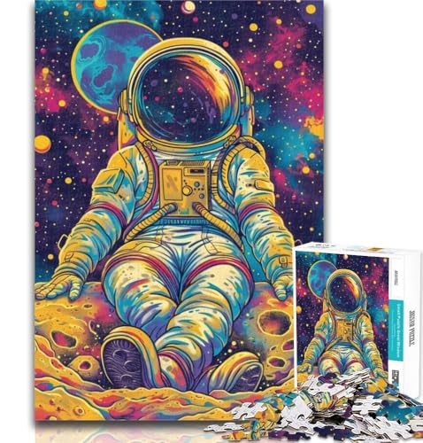 1000 Teile für Teenager, Farb-Astronauten, 1000-teiliges Puzzle für Erwachsene und Teenager, Lernspielzeug, ganze Familie, 26x38cm von GOIUYTGM