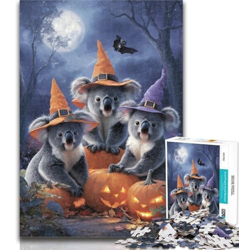 1000 Teile für Teenager, Halloween-Tiere, Puzzle, 1000 Teile für Erwachsene, Teenager, Geburtstagsgeschenk, Geschenke für und ab 14 Jahren, 26x38cm 1000 Teile für Teenager, Halloween-Tiere, Puzzle, 1000 Teile für Erwachsene, Teenager, Geburtstagsgeschenk, Geschenke für und ab 14 Jahren, 26x38cm von GOIUYTGM
