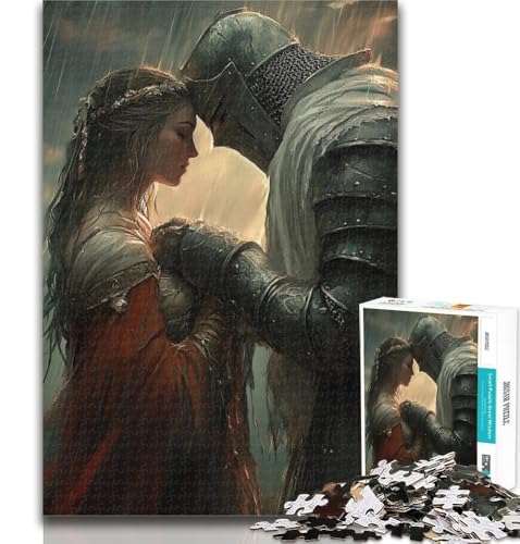 1000 Teile für Teenager, Mächtige mittelalterliche Ritter-Puzzles, 1000 Teile für Erwachsene, Lernspielzeug, Familienspiele, Geburtstagsgeschenk, Geschenke, 26x38cm von GOIUYTGM