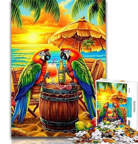 1000 Teile für Teenager, Papagei im Urlaub, Puzzle für Erwachsene, 1000 Teile, Familienunterhaltungsspielzeug ganze Familie, 26x38cm 1000 Teile für Teenager, Papagei im Urlaub, Puzzle für Erwachsene, 1000 Teile, Familienunterhaltungsspielzeug ganze Familie, 26x38cm von GOIUYTGM