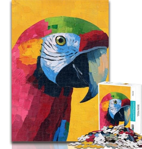 1000 Teile für Teenager, Papageien-Ölgemälde, Puzzle 1000 Teile für Erwachsene, Teenager, Entspannungsspiele ganze Familie, 26x38cm 1000 Teile für Teenager, Papageien-Ölgemälde, Puzzle 1000 Teile für Erwachsene, Teenager, Entspannungsspiele ganze Familie, 26x38cm von GOIUYTGM