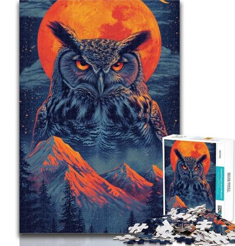 1000 Teile für Teenager, Psychedelische Eulen-Puzzles für Erwachsene, Teenager, 1000 Teile, Stressabbau, Schwierige Herausforderung, Fördert die Liebe zwischen Paaren, 26x38cm 1000 Teile für Teenager, Psychedelische Eulen-Puzzles für Erwachsene, Teenager, 1000 Teile, Stressabbau, Schwierige Herausforderung, Fördert die Liebe zwischen Paaren, 26x38cm von GOIUYTGM