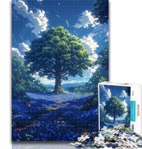 1000 Teile für Teenager, Puzzle Baum des Lebens für Erwachsene, Teenager, 1000 Teile, Stressabbau, schwierige Herausforderung, stärkt die Liebe zwischen Paaren, 50x75cm von GOIUYTGM