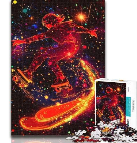 1000 Teile für Teenager, Skateboard-Enthusiasten, Puzzle 1000 Teile für Erwachsene, Geschenke, Präsent & Geschenk für Liebhaber oder Freunde, 50x75cm von GOIUYTGM