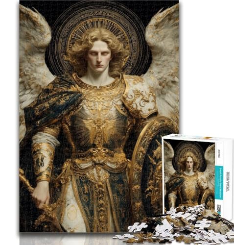 1000 Teile für Teenager, Zehn mittelalterliche Engelritter, 1000-teiliges Puzzle für Erwachsene und Teenager, Lernspiel für Geburtstag, Weihnachten für Kinder ab 14 Jahren, 50x75cm von GOIUYTGM