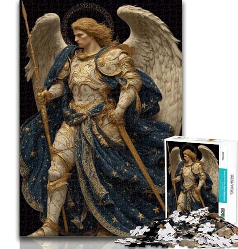 1000 Teile für Teenager, Zehn mittelalterliche Engelritter, Puzzle 1000 Teile für Erwachsene, Lernspiel, Herausforderungsspielzeug für Frauen und Männer, 26x38cm von GOIUYTGM