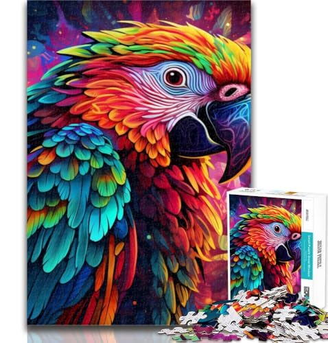 1000 Teile für Teenager, buntes Kunst-Papagei-Puzzle für Teenager, 1000 Teile, Lernspiele, Heimdekoration, Künstlersammlung, bildende Kunst, 26x38cm 1000 Teile für Teenager, buntes Kunst-Papagei-Puzzle für Teenager, 1000 Teile, Lernspiele, Heimdekoration, Künstlersammlung, bildende Kunst, 26x38cm von GOIUYTGM