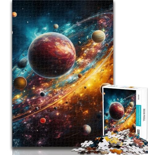 1000 Teile für Teenager, buntes Universum-Puzzle, 1000 Teile für Teenager, Lernspiel für Geburtstag, Weihnachten für und ab 14 Jahren, 50x75cm 1000 Teile für Teenager, buntes Universum-Puzzle, 1000 Teile für Teenager, Lernspiel für Geburtstag, Weihnachten für und ab 14 Jahren, 50x75cm von GOIUYTGM