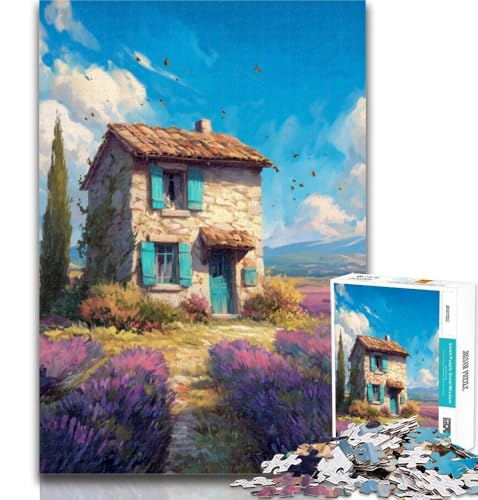 1000 Teile für Teenager, kleines Haus, Ölgemälde, 1000-teiliges Puzzle für Erwachsene, pädagogisches Spielzeug zum Stressabbau, tolle Geschenke und Spielzeuge, 50x75cm von GOIUYTGM