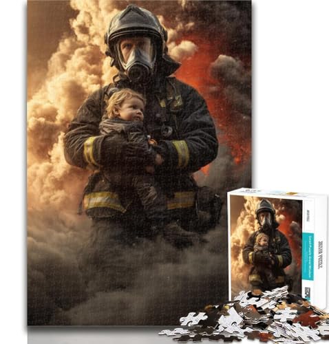 1000 Teile für Teenager, kleines Mädchen und Feuerwehrmann, 1000 Teile Puzzle für Teenager und Erwachsene, Familienspiele, Weihnachtsgeburtstagsgeschenke, 50x75cm 1000 Teile für Teenager, kleines Mädchen und Feuerwehrmann, 1000 Teile Puzzle für Teenager und Erwachsene, Familienspiele, Weihnachtsgeburtstagsgeschenke, 50x75cm von GOIUYTGM