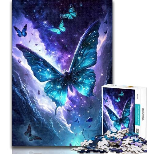 1000 Teile für Teenager, kosmischer Galaxie-Schmetterling, 1000-teiliges Puzzle für Erwachsene und Teenager, Lernspielzeug ganze Familie, 50x75cm von GOIUYTGM