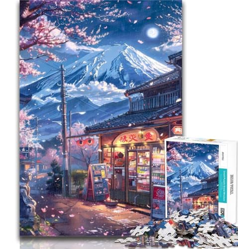 1000 Teile für Teenager, wunderschönes Puzzle mit dem Berg Fuji, 1000 Teile für Teenager, Geschenke, Spielspielzeug, Geburtstagsgeschenk, Geschenke, 26x38cm von GOIUYTGM