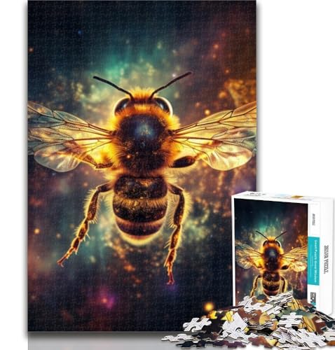 1000 Teile für Teenager Galaxy Bees Puzzles 1000 Teile für Teenager, Lernspiel für Geburtstag, Weihnachten für und 14 Jahre alt 50x75cm von GOIUYTGM