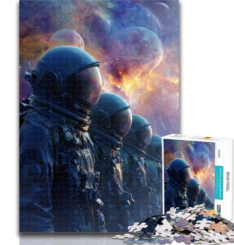 1000-teiliges Astronauten-Puzzle für Teenager, 1000 Teile, pädagogisches Spielzeug zum Stressabbau, tolle Geschenke und Spielzeuge, 50x75cm von GOIUYTGM